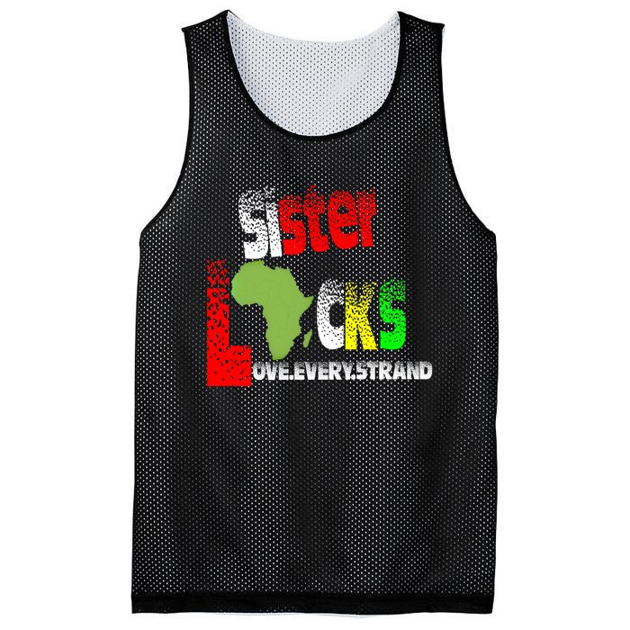 Sisterlocks Love Every Hair Strand Family Cool Gift Mesh Reversible Basketball Jersey Tank