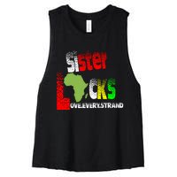 Sisterlocks Love Every Hair Strand Family Cool Gift Women's Racerback Cropped Tank