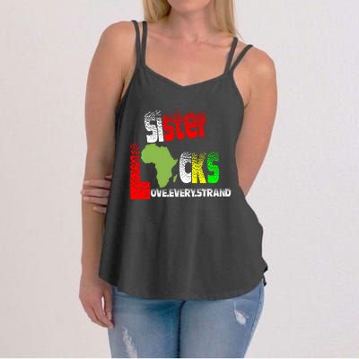 Sisterlocks Love Every Hair Strand Family Cool Gift Women's Strappy Tank