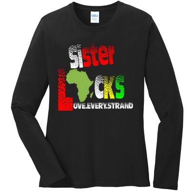 Sisterlocks Love Every Hair Strand Family Cool Gift Ladies Long Sleeve Shirt