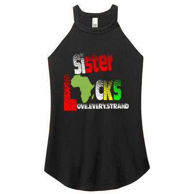 Sisterlocks Love Every Hair Strand Family Cool Gift Women's Perfect Tri Rocker Tank