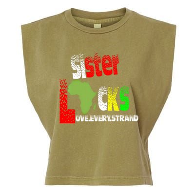 Sisterlocks Love Every Hair Strand Family Cool Gift Garment-Dyed Women's Muscle Tee