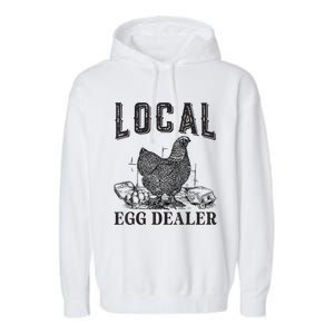 Support Local Egg Dealer Egg Supplier Garment-Dyed Fleece Hoodie