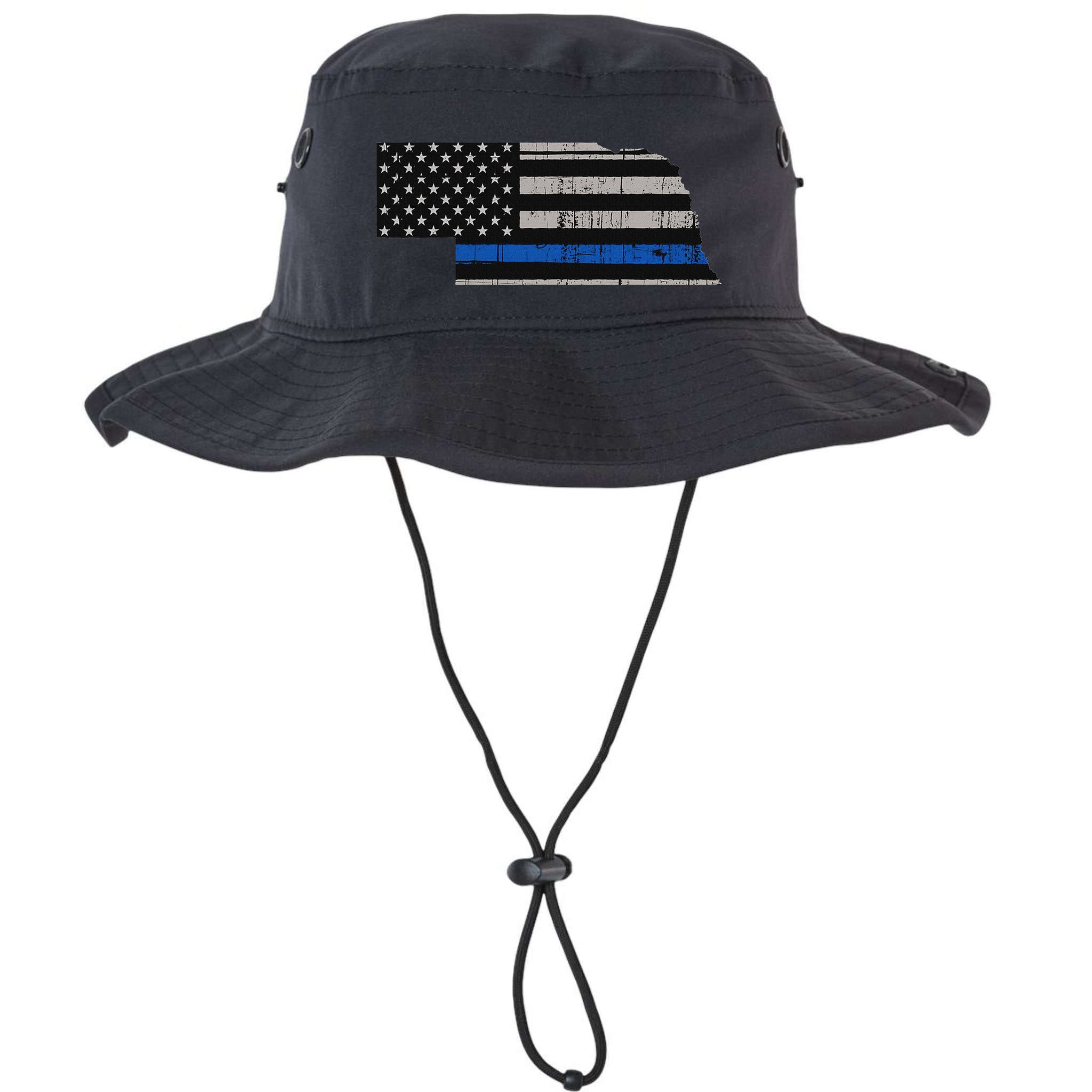 Support Law Enforcement Nebraska Police Officer Blue Bucket Hat