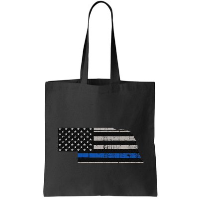 Support Law Enforcement Nebraska Police Officer Blue Bag