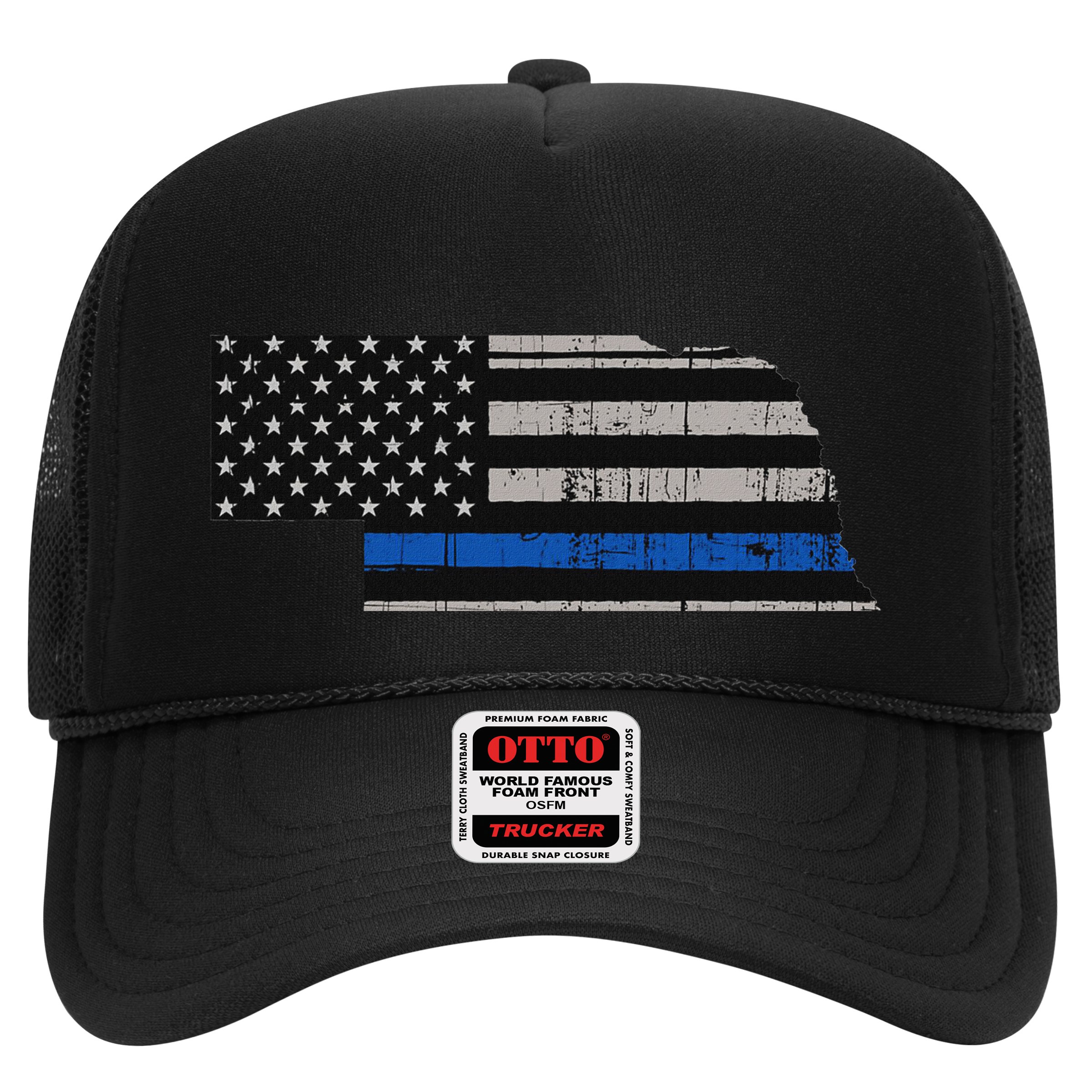 Support Law Enforcement Nebraska Police Officer Blue Hat