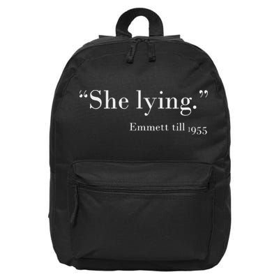 She Lying Emmett Till 1955 16 in Basic Backpack