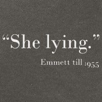 She Lying Emmett Till 1955 Cotton Canvas Backpack
