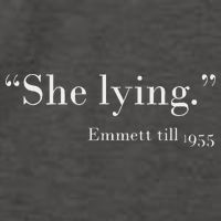 She Lying Emmett Till 1955 Vector Backpack