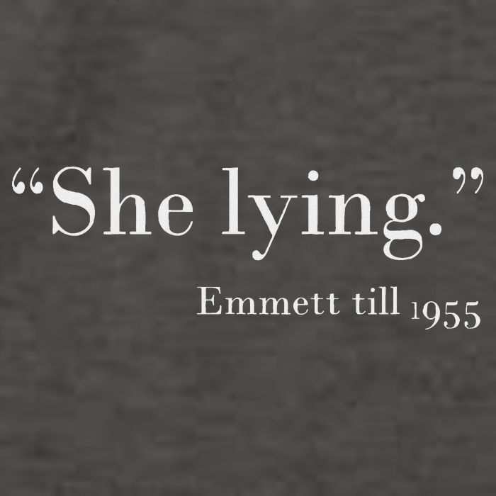She Lying Emmett Till 1955 Vector Backpack