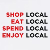 Shop Local Eat Local Spend Local Enjoy Local Button