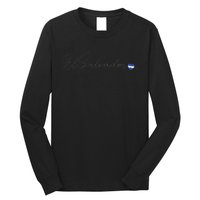 Simple Love El Salvadorian Flag Heart On El Salvador Long Sleeve Shirt