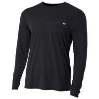 Simple Love El Salvadorian Flag Heart On El Salvador Cooling Performance Long Sleeve Crew