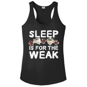 Sleep Is For The Weak Ladies PosiCharge Competitor Racerback Tank