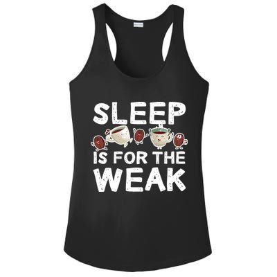 Sleep Is For The Weak Ladies PosiCharge Competitor Racerback Tank