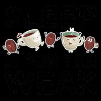 Sleep Is For The Weak 16oz Travel Tumbler