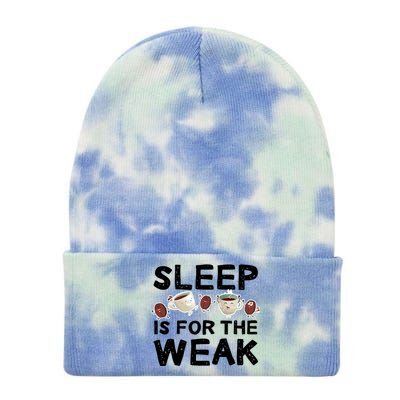 Sleep Is For The Weak Tie Dye 12in Knit Beanie