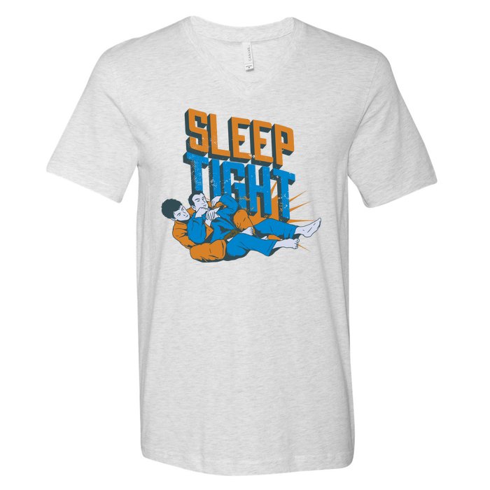 Sleep Tight Jiu Jitsu V-Neck T-Shirt