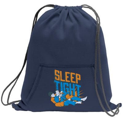 Sleep Tight Jiu Jitsu Sweatshirt Cinch Pack Bag