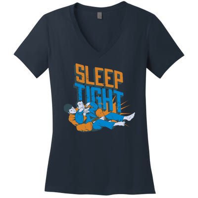 Sleep Tight Jiu Jitsu Women's V-Neck T-Shirt