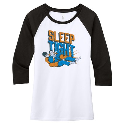 Sleep Tight Jiu Jitsu Women's Tri-Blend 3/4-Sleeve Raglan Shirt