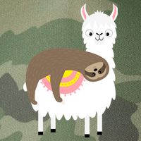 Sleeping Sloth On A Llama  Legacy Tie Dye Trucker Hat