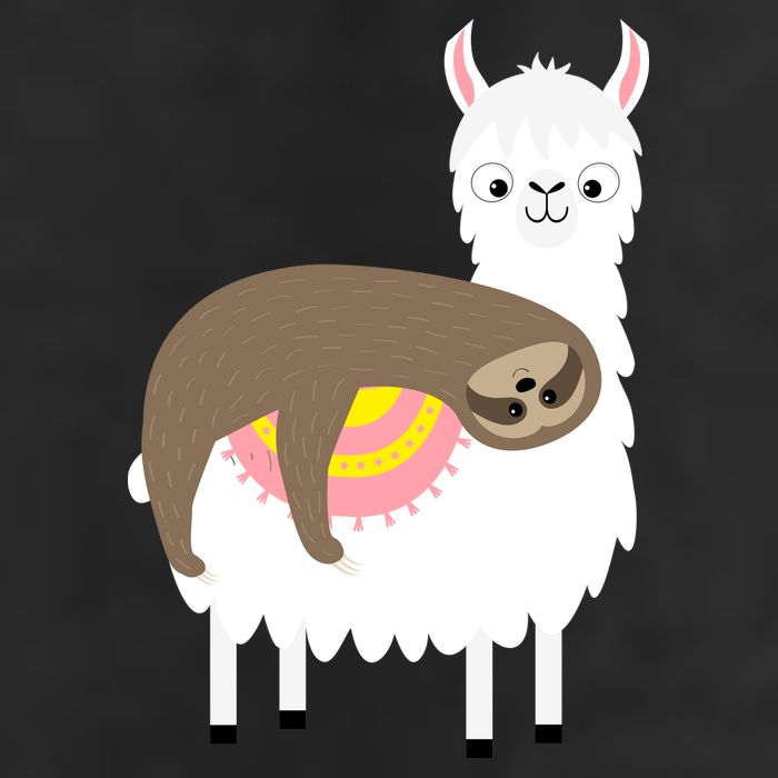 Sleeping Sloth On A Llama  Cool Comfort Performance Bucket Hat