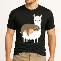 Sleeping Sloth On A Llama  Performance Shirt