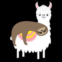 Sleeping Sloth On A Llama  Impact Tech Backpack