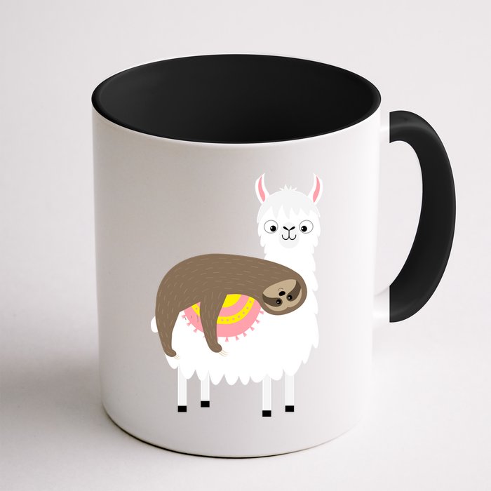 Sleeping Sloth On A Llama  Mug