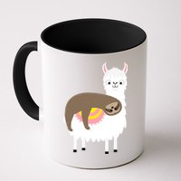 Sleeping Sloth On A Llama  Mug