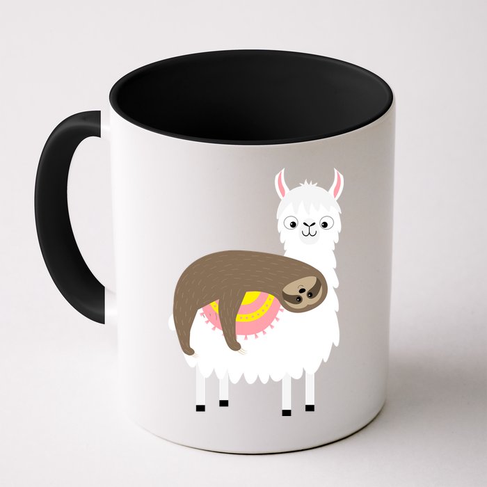 Sleeping Sloth On A Llama  Mug