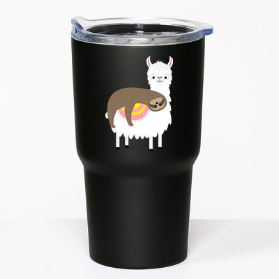 Sleeping Sloth On A Llama  Tumbler