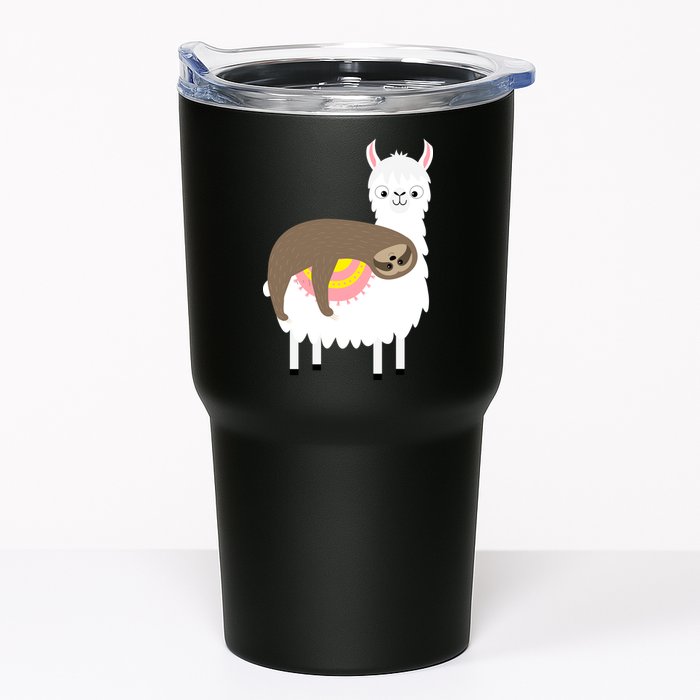 Sleeping Sloth On A Llama  Tumbler