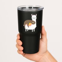 Sleeping Sloth On A Llama  Tumbler
