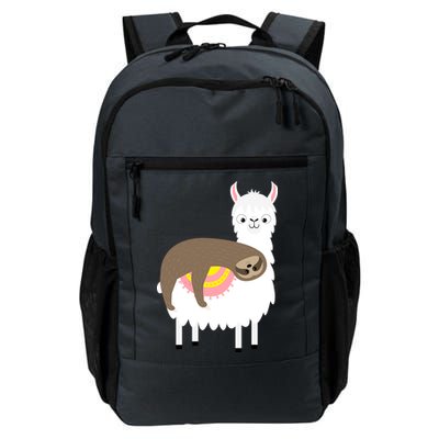 Sleeping Sloth On A Llama  Daily Commute Backpack