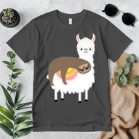 Sleeping Sloth On A Llama  Premium T-Shirt