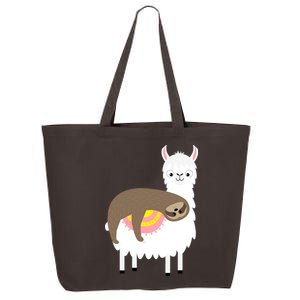 Sleeping Sloth On A Llama  25L Jumbo Tote