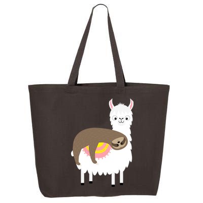Sleeping Sloth On A Llama  25L Jumbo Tote