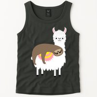 Sleeping Sloth On A Llama  Tank Top