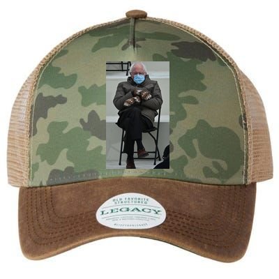 Sleepy Bernie Sanders Mittens Sitting Inauguration Legacy Tie Dye Trucker Hat