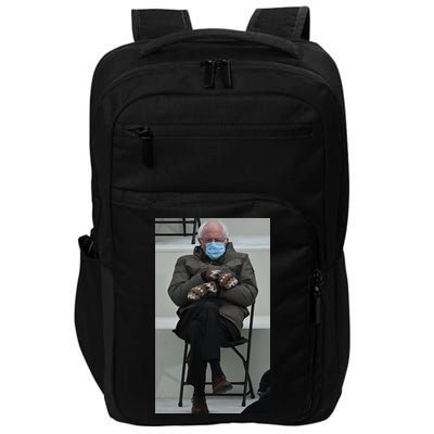 Sleepy Bernie Sanders Mittens Sitting Inauguration Impact Tech Backpack