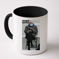 Sleepy Bernie Sanders Mittens Sitting Inauguration Mug