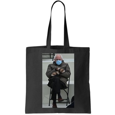 Sleepy Bernie Sanders Mittens Sitting Inauguration Bag