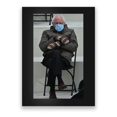 Sleepy Bernie Sanders Mittens Sitting Inauguration Poster