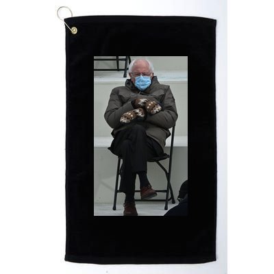 Sleepy Bernie Sanders Mittens Sitting Inauguration Golf Towel