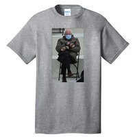 Sleepy Bernie Sanders Mittens Sitting Inauguration Tall T-Shirt