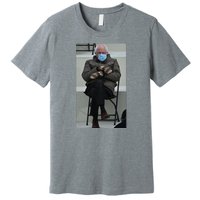 Sleepy Bernie Sanders Mittens Sitting Inauguration Premium T-Shirt