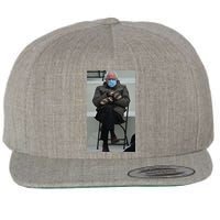 Sleepy Bernie Sanders Mittens Sitting Inauguration Wool Snapback Cap