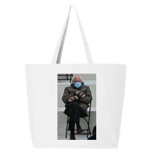 Sleepy Bernie Sanders Mittens Sitting Inauguration 25L Jumbo Tote